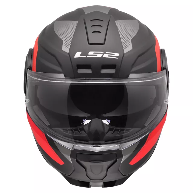 Výklopná moto přilba LS2 FF902 Scope II Duria Black Red