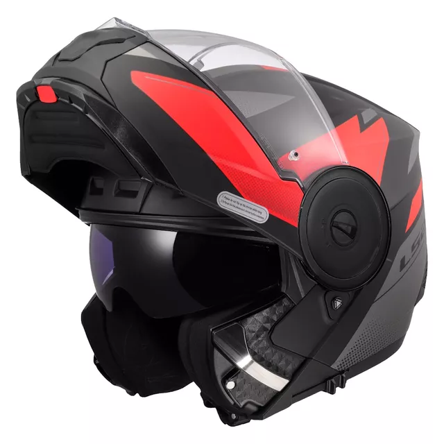 Výklopná moto přilba LS2 FF902 Scope II Duria Black Red