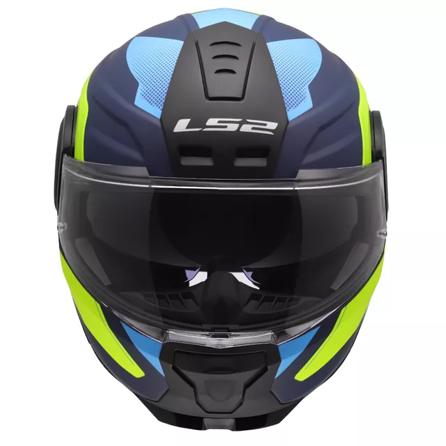 Výklopná moto přilba LS2 FF902 Scope II Duria Blue H-V Yellow