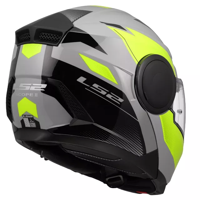 Výklopná moto přilba LS2 FF902 Scope II Duria Grey H-V Yellow