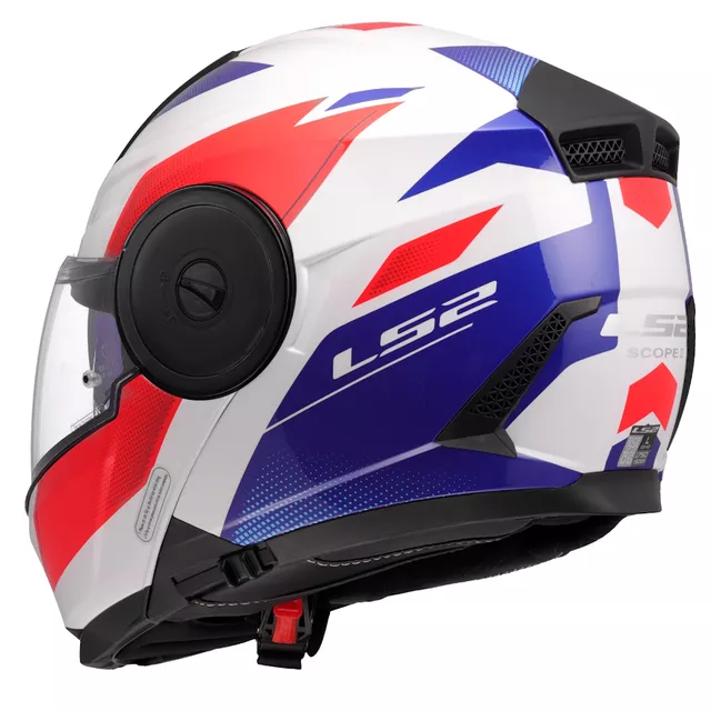 Výklopná moto přilba LS2 FF902 Scope II Duria White Blue Red