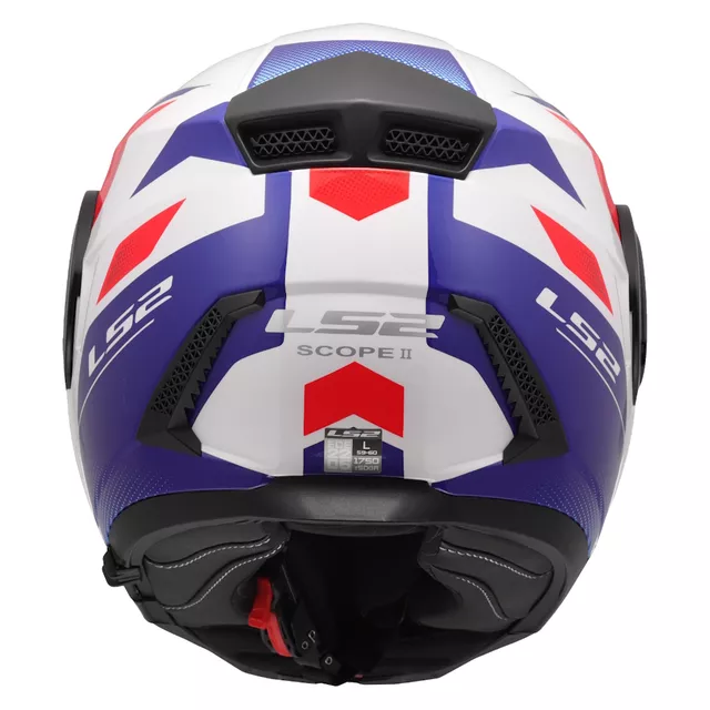 Výklopná moto přilba LS2 FF902 Scope II Duria White Blue Red