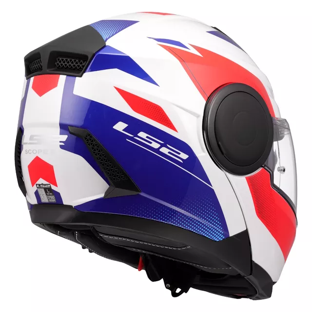 Výklopná moto přilba LS2 FF902 Scope II Duria White Blue Red