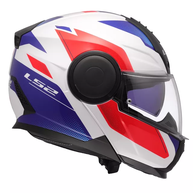 Výklopná moto přilba LS2 FF902 Scope II Duria White Blue Red
