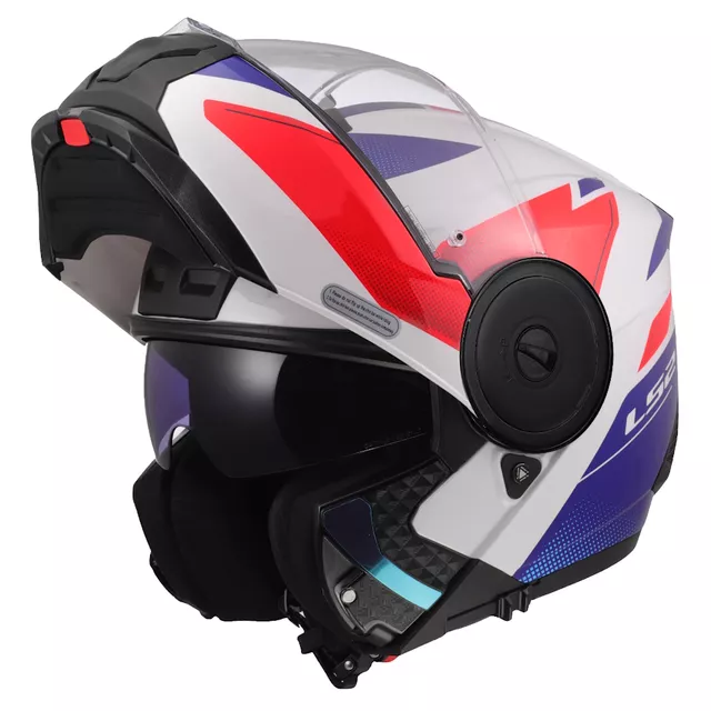 Výklopná moto přilba LS2 FF902 Scope II Duria White Blue Red