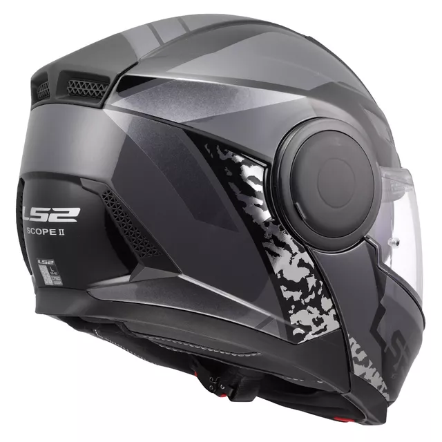 Výklopná moto přilba LS2 FF902 Scope II Oxyd Black Titanium