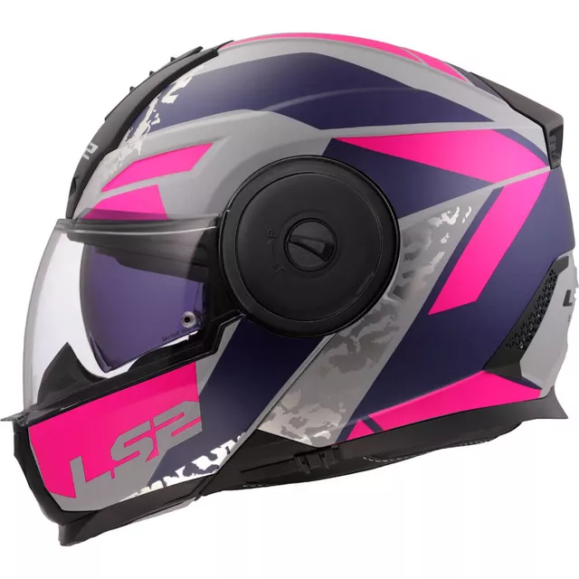 Výklopná moto přilba LS2 FF902 Scope II Oxyd Grey Blue Purple