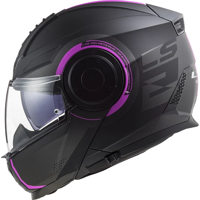 Výklopná moto přilba LS2 FF902 Scope Arch - rozbaleno - Gloss White Titanium