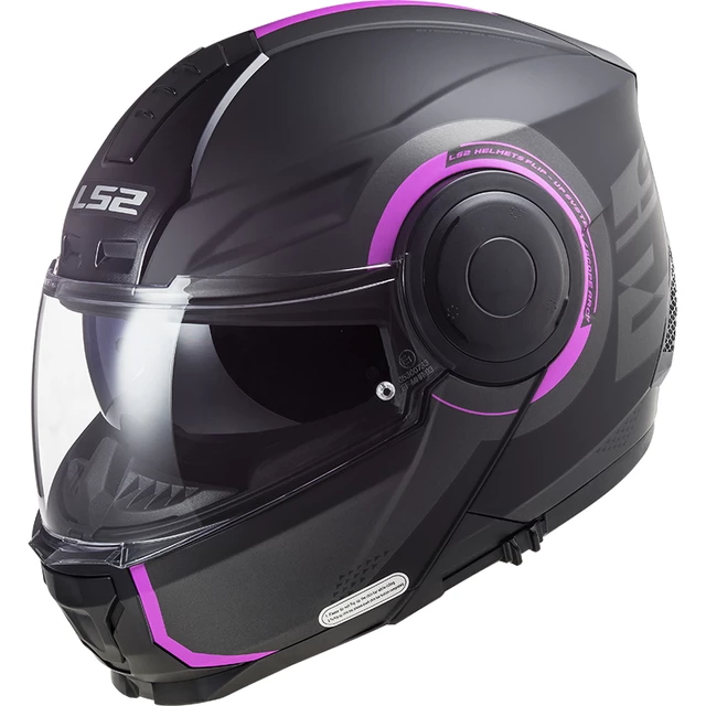 Výklopná moto přilba LS2 FF902 Scope Arch - rozbaleno - Gloss White Titanium
