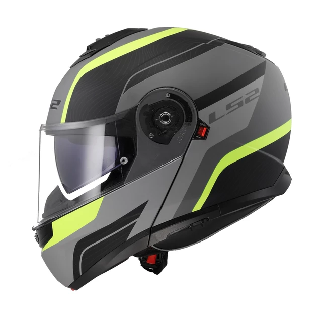 Výklopná přilba LS2 FF908 Strobe II MONZA Matt Black H-V Yellow