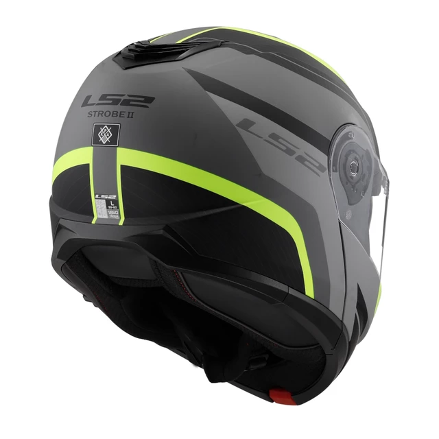 Výklopná přilba LS2 FF908 Strobe II MONZA Matt Black H-V Yellow
