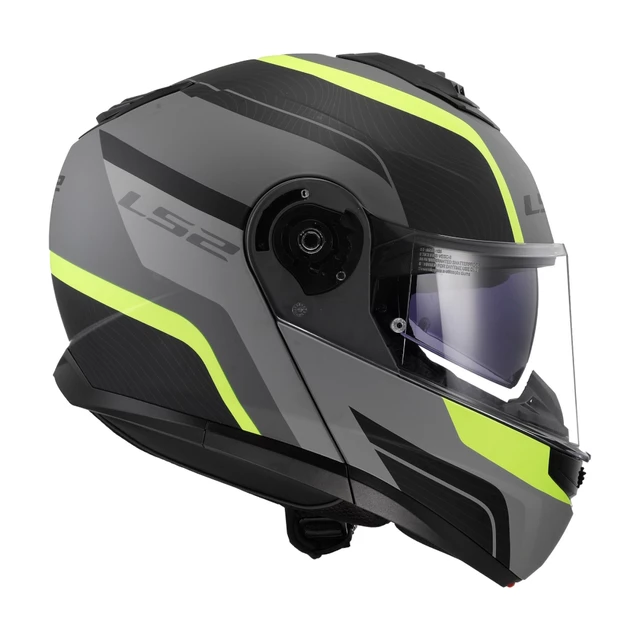 Výklopná přilba LS2 FF908 Strobe II MONZA Matt Black H-V Yellow