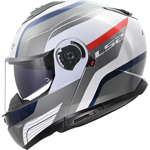 Výklopná přilba LS2 FF908 Strobe II MONZA White Blue Red