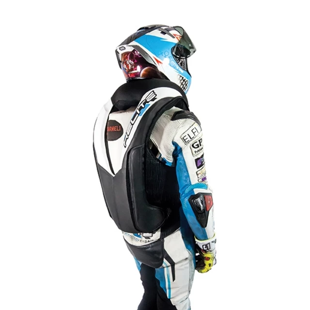 Závodní airbagová vesta Helite GP Air 2, mechanická s trhačkou - černá