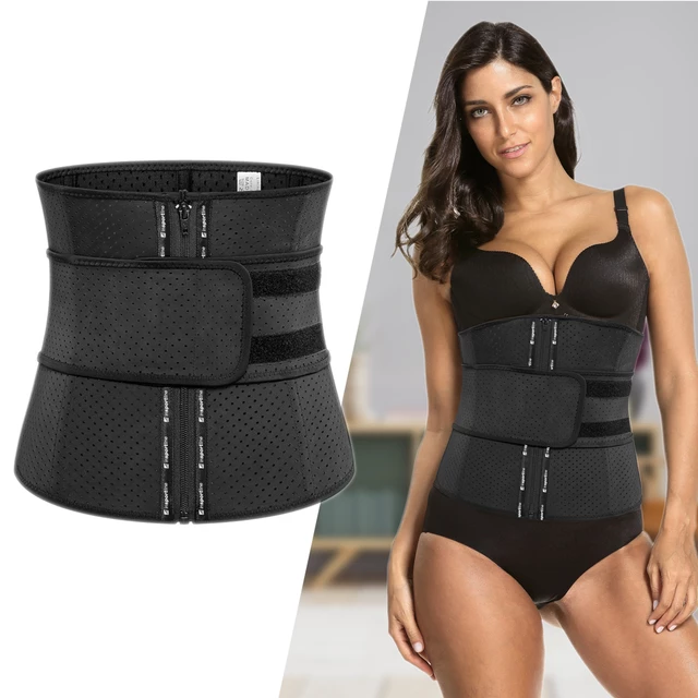 Fitness korzet inSPORTline Corwaist - černá - černá