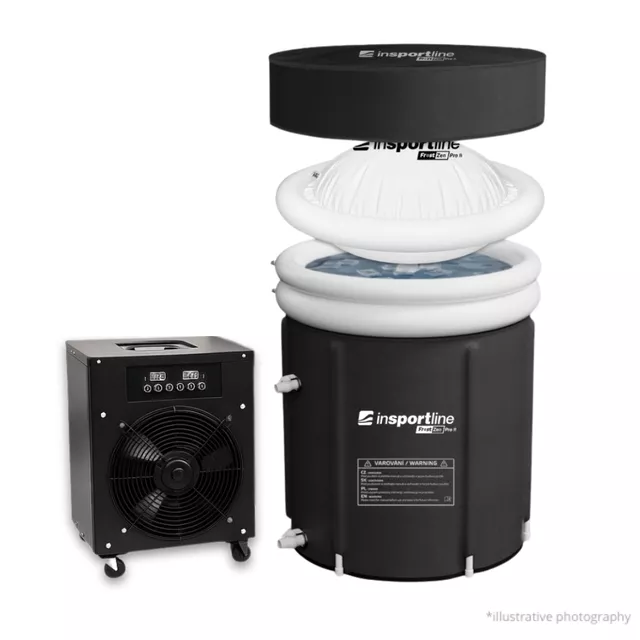 Přenosná otužovací káď inSPORTline FrostZen Pro II - 375 l s termoregulačním systémem