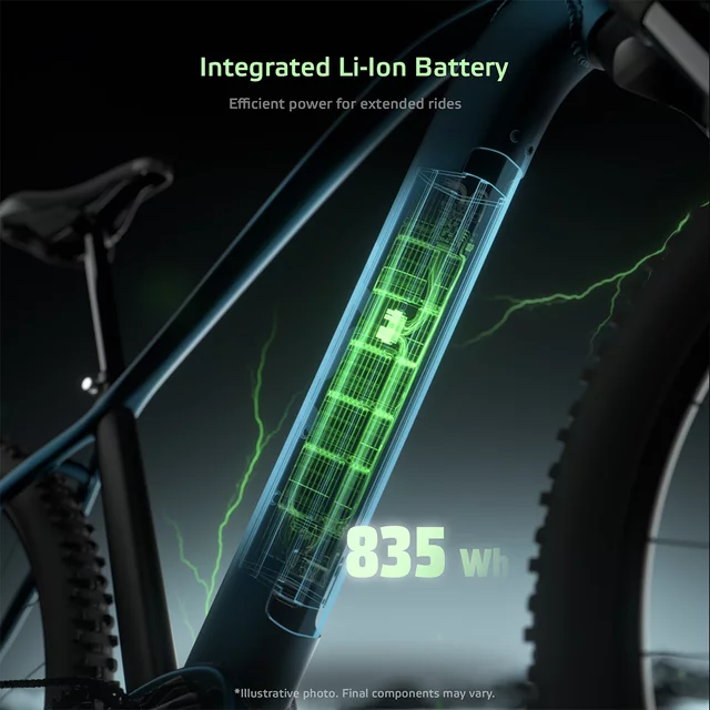 Dámské horské elektrokolo inSPORTline ISL Asuki EVO 835 Wh 27,5" - model 2026 • dojezd až 180 km