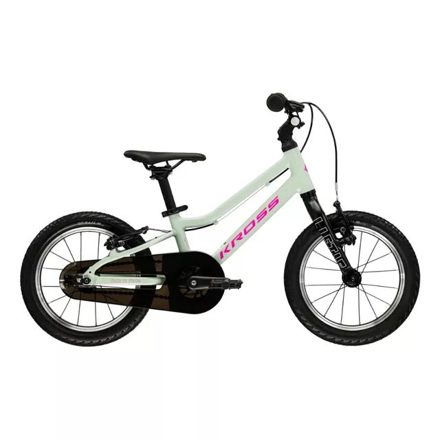 Ultra lehké dětské kolo Kross Liftie 14" Gen 009 • 95-110 cm • 5,76 kg - mátová/růžová/mat