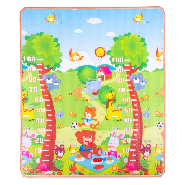 Rolovatelná dětská podložka inSPORTline Lhotino 150x180x1,5 cm - Puzzle/Moře