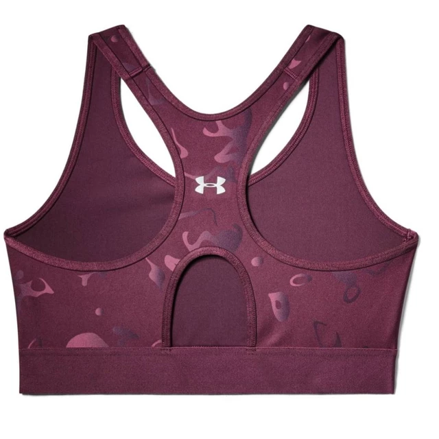 Dámská sportovní podprsenka Under Armour Mid Keyhole Print - Level Purple