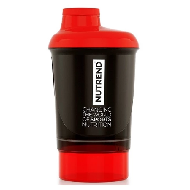 Shaker Nutrend se zásobníkem 300 ml - fialová