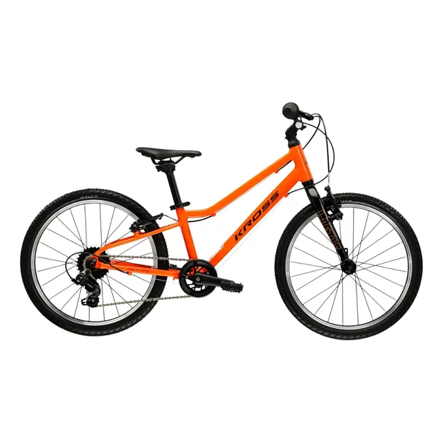 Ultra lehké dětské kolo Kross Liftie 20" Gen 009 • 115-130 cm • 7,2 kg - oranžová/černá/lesk - oranžová/černá/lesk