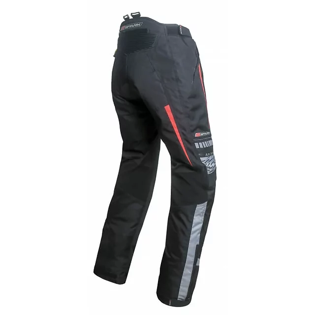 Pánské textilní moto kalhoty Spark Mizzen - černá-fluo