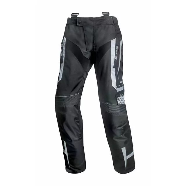 Pánské textilní moto kalhoty Spark Mizzen - černá-fluo - černo-šedá