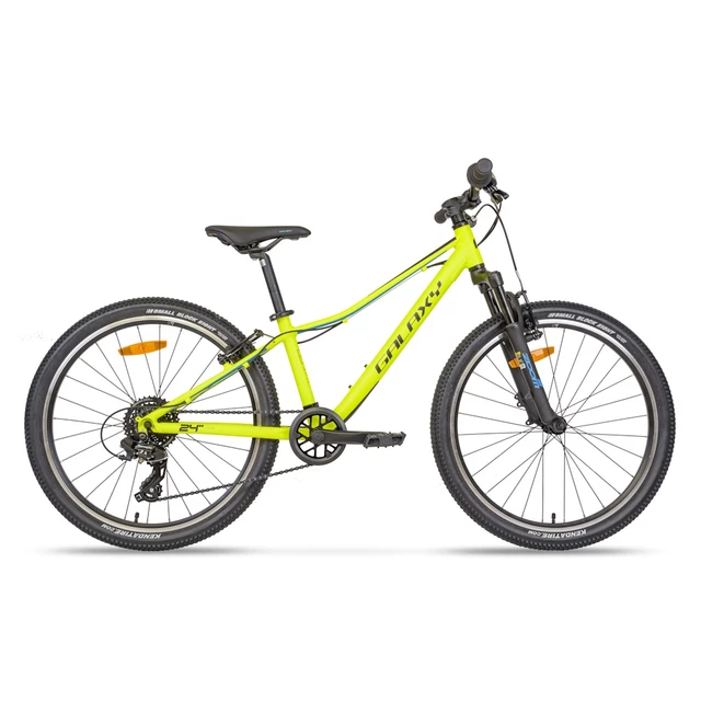 Odlehčené juniorské horské kolo Galaxy Pavo 24" 9.0 • 138-148 cm • 11,3 kg - stříbrná