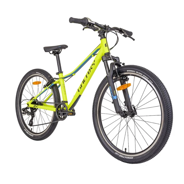 Odlehčené juniorské horské kolo Galaxy Pavo 24" 9.0 • 138-148 cm • 11,3 kg - stříbrná