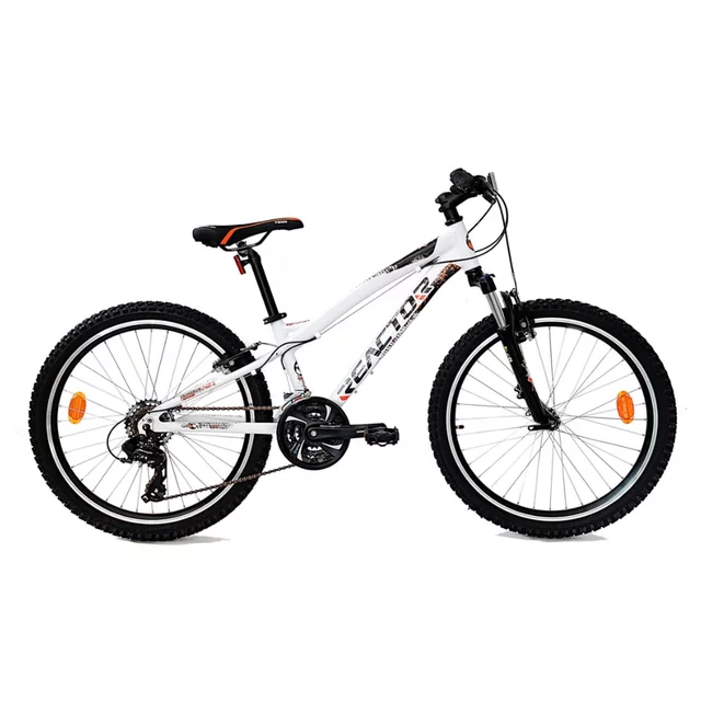 Odlehčené juniorské kolo Reactor LX 24" • 155-165 cm • 13 kg - bílá - bílá