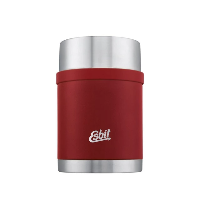 Termoska na jídlo Esbit Sculptor 750 ml - Stone Grey - Burgundy Red