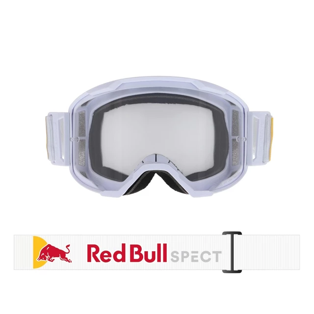 Motokrosové brýle RedBull Spect Strive Panovision, bílé matné, plexi čiré