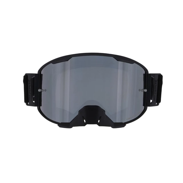 Motokrosové brýle RedBull Spect Strive Panovision, černé matné, plexi stříbrné zrcadlové