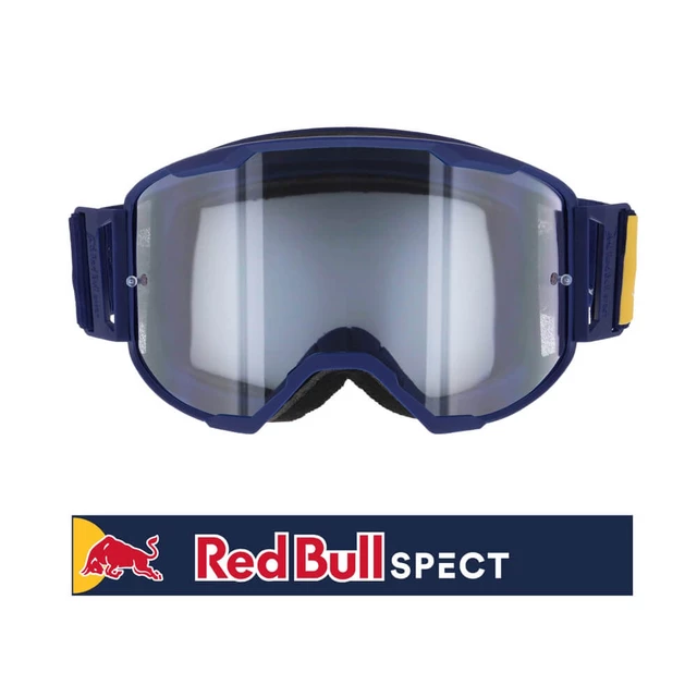 Motokrosové brýle RedBull Spect Strive Panovision, tmavě modré matné, plexi čiré