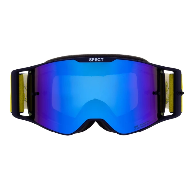 Motokrosové brýle RedBull Spect Torp modré matné, plexi modré zrcadlové