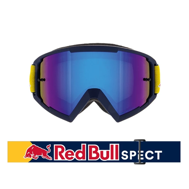 Motokrosové brýle RedBull Spect Whip, modré matné, plexi modré zrcadlové