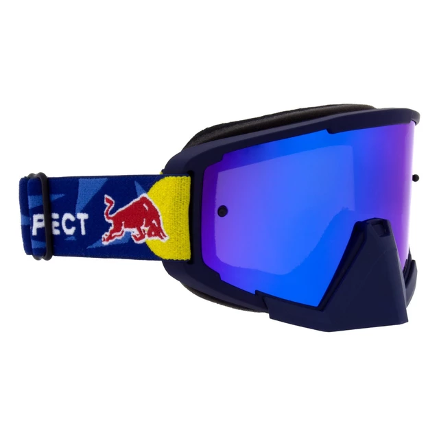 Motokrosové brýle RedBull Spect Whip, modré matné, plexi modré zrcadlové