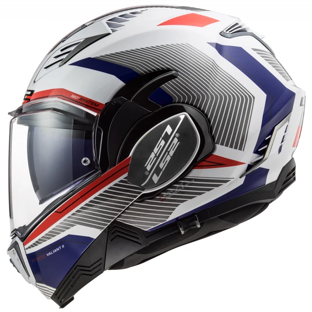 Překlopná moto přilba LS2 FF900 Valiant II Revo P/J - Matt Black H-V Yellow