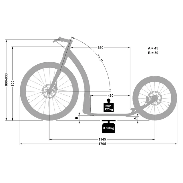 Koloběžka Crussis ONE Cobra Sport 4.2-3 černá 26"/20"