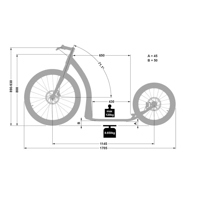 Koloběžka Crussis Cobra Sport 4.2-1 zeleno-žlutá 26"/20"