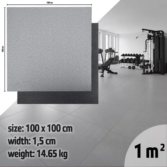 Zátěžová podložka inSPORTline Luxteko Flat 100x100x1,5 cm - 2.jakost