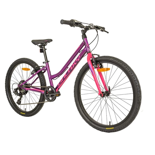 Odlehčené juniorské dívčí kolo Galaxy Ruby 24" 9.0 • 138-148 cm • 12,7 kg - stříbrná