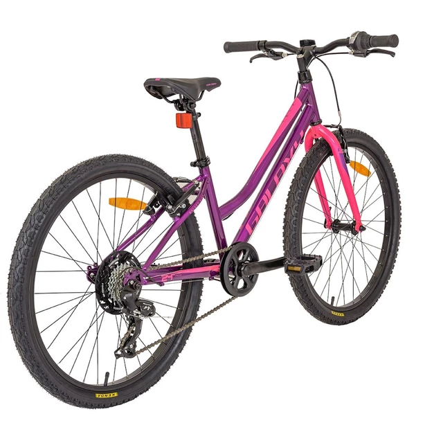 Odlehčené juniorské dívčí kolo Galaxy Ruby 24" 9.0 • 138-148 cm • 12,7 kg - stříbrná