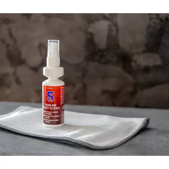 Čistič hledí S100 Visor & Helmet Cleaner 100 ml s mikrovláknovou utěrkou