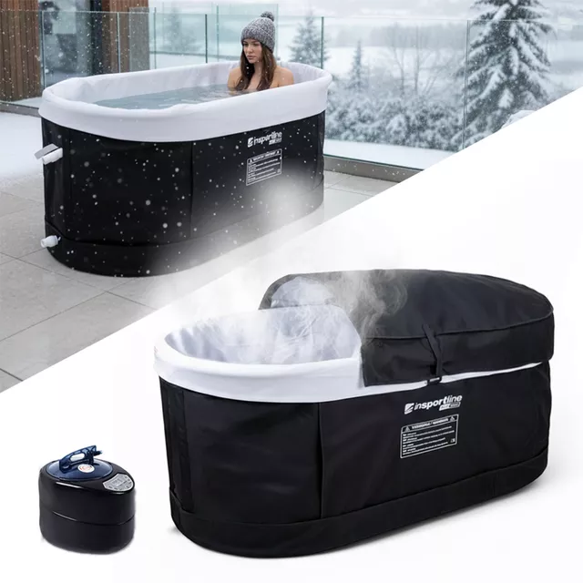 Přenosná otužovací vana inSPORTline FrostPeace 380 l s napařovacím systémem