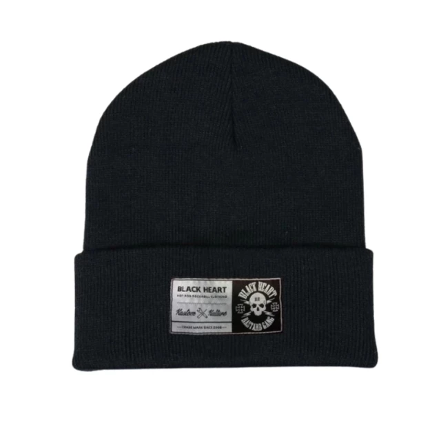 Kulich BLACK HEART Logo Skull - černá - černá