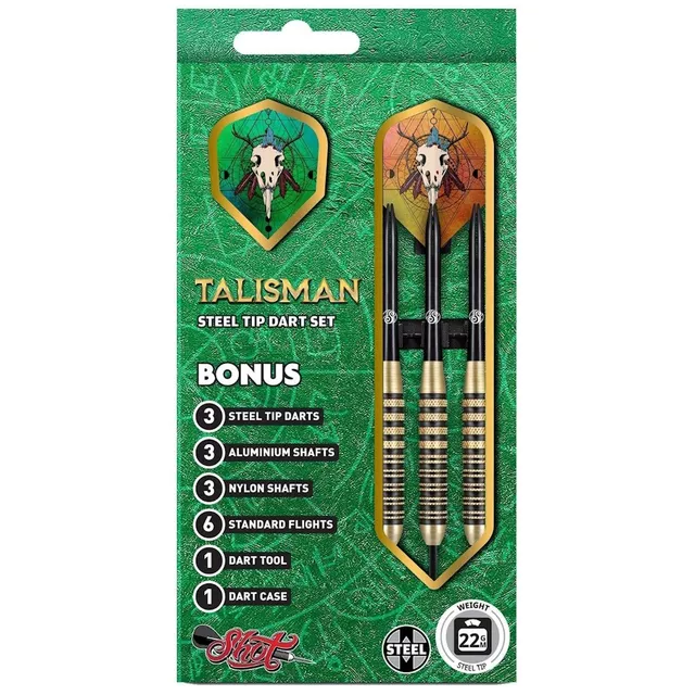 Šipky Shot Value Range Talisman Brass steel 3ks