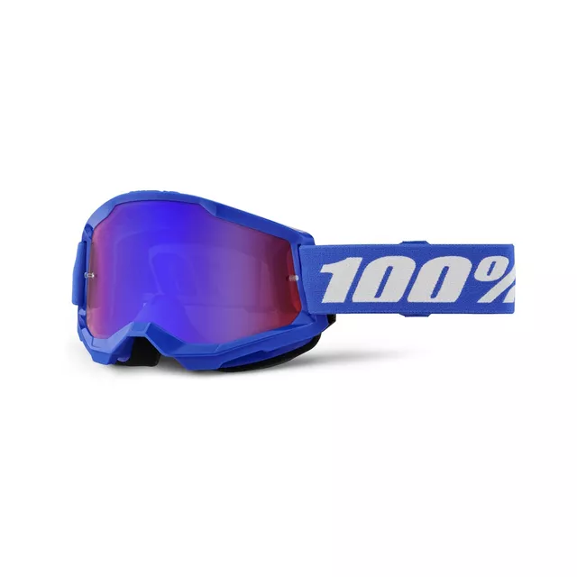 Motokrosové brýle 100% Strata 2 New Mirror - Neon žluté, růžové plexi - Modré, červené/modré plexi