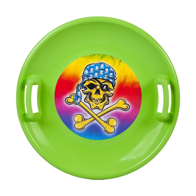 Talíř na sníh STT - modrá pirate - zelená pirate